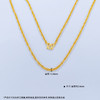 【限时克减150元】足金999.9 仿绳链项链(XL00009-06)补差价）补差价）预售产品下单后不退款不退货不换货不补差价 商品缩略图3