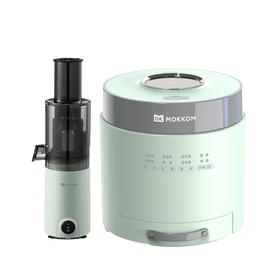 MOKKOM磨客mini原汁机MK-198   500ml 绿+磨客低糖饭煲MK-595 绿【HSZG10.0】