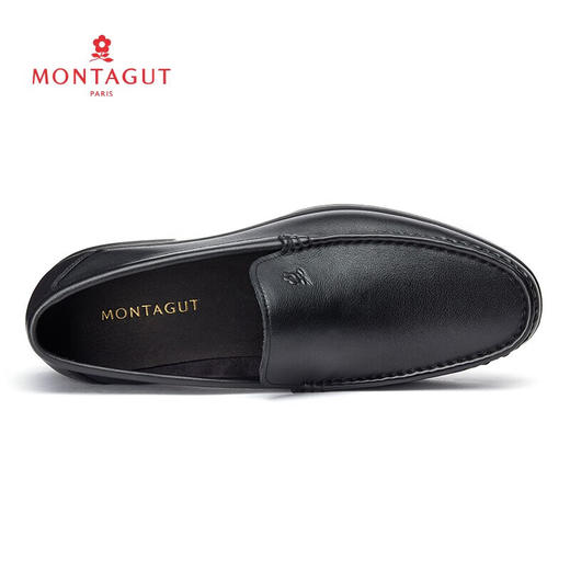 梦特娇休闲皮鞋一脚蹬套脚乐福鞋耐磨缓震透气吸汗单鞋皮鞋 商品图7