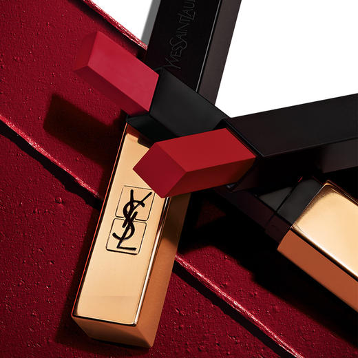 YSL圣罗兰彩妆礼盒 小金条唇膏口红1966红棕+粉气垫B10 商品图5