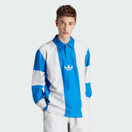 5折【自营】adidas/阿迪达斯  三叶草男士时尚休闲舒适长袖POLO衫 IM4584 商品图0