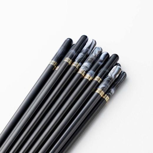 LT10-YK89064J客满多金富玉黑曜石合金筷10双装【不支持补差，非质量问题不退不换】S 商品图4