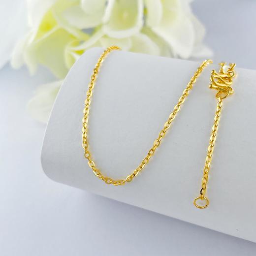 【限时克减150元】足金999 (足金999字印)5G黄金O字链调节项链(5GXL00040)（预售产品下单后不退款不退货不换货不补差（预售产品下单后不退款不退货不换货不补差 商品图0