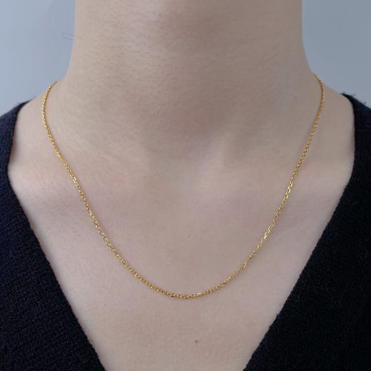 足金999.9 黄金十字链项链(XL00042-03)补差价）补差价）预售产品下单后不退款不退货不换货不补差价 商品图2