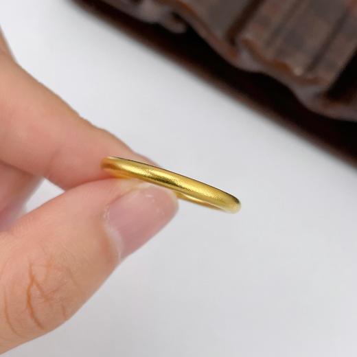 【限时克减150元】足金999.9 #条戒 古法实心固口线戒圈戒素圈戒指光圈戒指（面宽约2-2.5mm）(AIGFJZ00032-1)（预售产品下单后不退款不退货不换货不补差价 商品图2