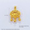 【限时7.5折】【定价黄金】足金999 (足金999字印)5G黄金镂空铃铛双面如意福字锁包吊坠(5GDZ00256-02)（预售产品下单后不退款不退货不换货不补差价） 商品缩略图3