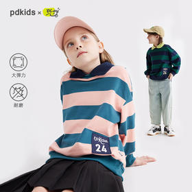 【单穿有型 叠穿更出彩的软卫衣】儿童美式休闲翻领卫衣PCWY2403