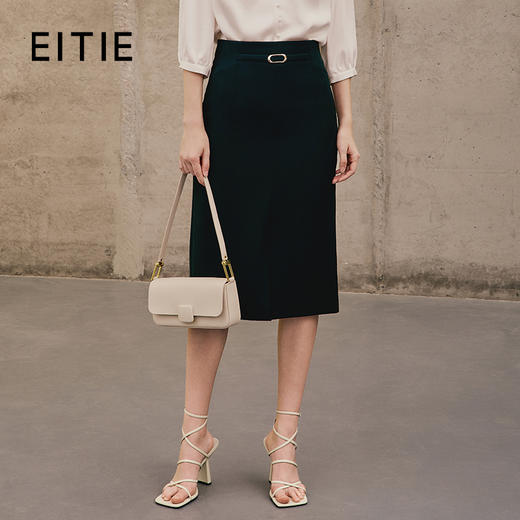 EITIE半裙春季新款开叉半身裙7306012 商品图0