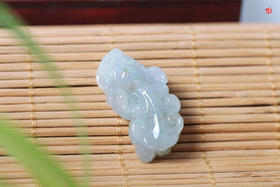 【财运亨通】天然翡翠貔貅吊坠   配精美挂绳