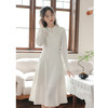 2025早春【新中式旗袍 改良年轻款白色】回门订婚敬酒 长袖连衣裙 复古盘扣 商品缩略图1