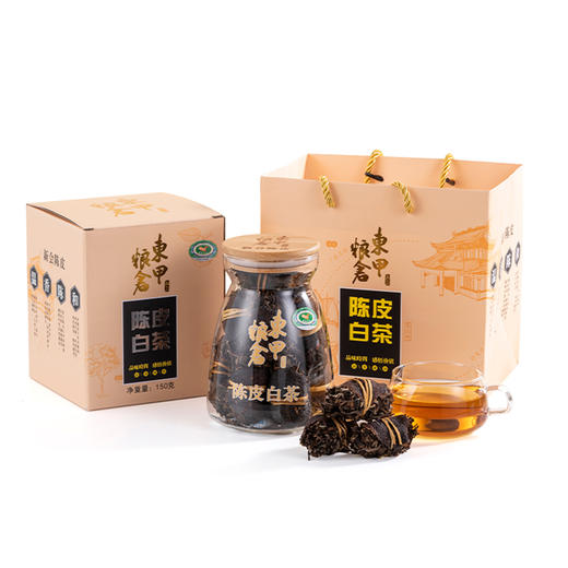 东甲粮仓陈皮白茶（5年寿眉+10陈皮）150g/罐 商品图4