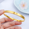 【限时克减150元】足金999.9 【精品】实心车花螺丝纹固口镜面金手镯(AISZ00103-3)（预售产品下单后不退款不退货不换货不补差价）（预售产品下单后不退款不退货不换货不补差价） 商品缩略图2