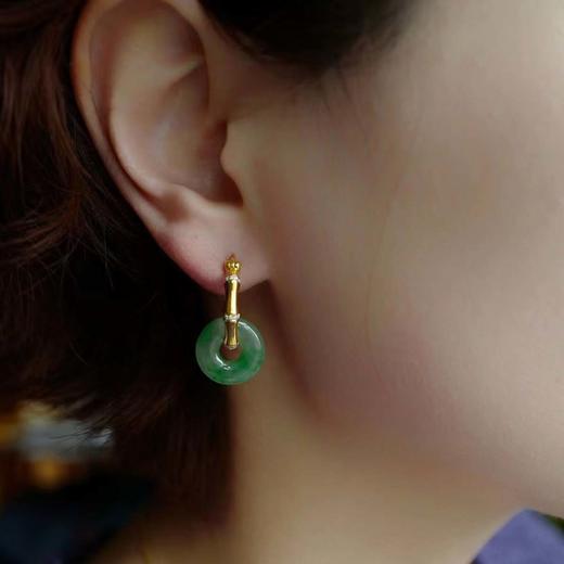 龢盒原创 青竹·冰‮甜翡‬甜圈‮环耳‬两款 商品图4