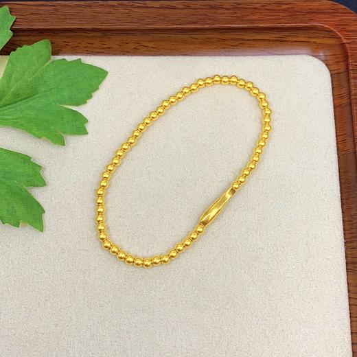 【限时克减150元】足金999 古法弹力绳锦鲤黄金鱼福满多圆珠手串(AKGFSC00203)（预售4-7天发货，下单后不退款不退货不补差价）（预售4-7天发货，下单后不退款不退货不补差价） 商品图1