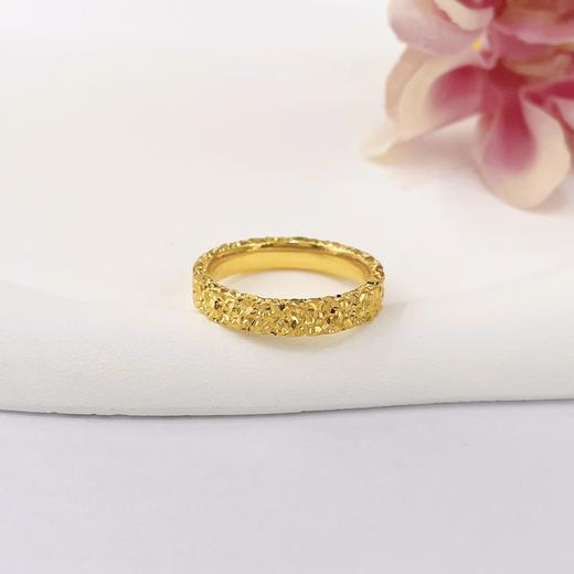 【限时克减150元】足金999.9 实心固口碎碎冰戒指碎碎冰圈戒满天繁星圈戒(AIJZ00070)（预售产品下单后不退款不退货不换货不补差价（预售产品下单后不退款不退货不换货不补差价 商品图1