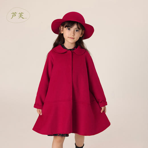 【马克珍妮 芦芙】秋冬装 复古优雅羊毛双面呢大衣 231565 商品图0