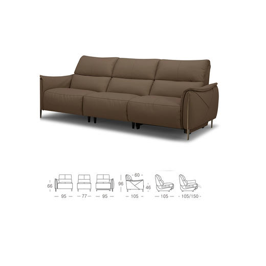 顾家家居整装 现代舒适 皮艺功能沙发 KZ.9023 之界G 商品图6