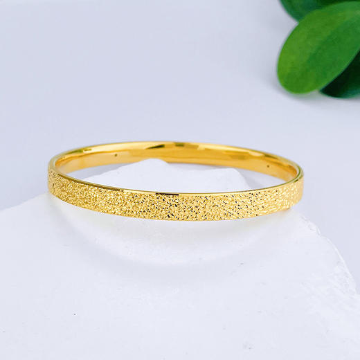 【限时克减150元】足金 #碎碎冰  3D硬金CNC固口空心碎碎冰手镯满天繁星手镯（面宽约5.8-6.2mm）(N3DSZ00082)（预售产品下单后不退款不退货不换货不补差价） 商品图0