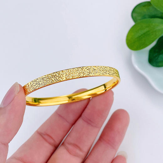 【限时克减150元】足金 #碎碎冰  3D硬金CNC固口空心碎碎冰手镯满天繁星手镯（面宽约5.8-6.2mm）(N3DSZ00082)（预售产品下单后不退款不退货不换货不补差价） 商品图2