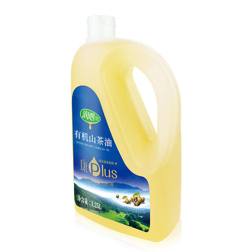 润心有机山茶油1.25L低温压榨健康plus油茶籽油一级茶油纯0添加0勾兑 1.25L有机山茶油 商品图2