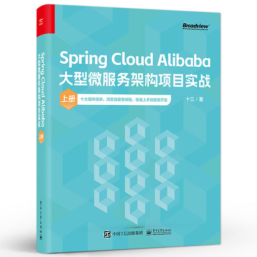 Spring Cloud Alibaba大型微服务架构项目实战 上册 十三 十大组件精讲 洞悉微服务精髓 微服务系统搭建教程 项目开发 商品图0