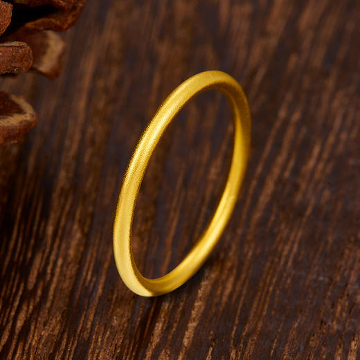 【限时克减150元】足金999 #固口戒指  #线戒 #条戒  (足金999字印)5G黄金古法空心素圈戒光圈戒线戒细戒(5GGFJZ00001)（预售产品下单后不退款不退货不换货不补差价） 商品图0