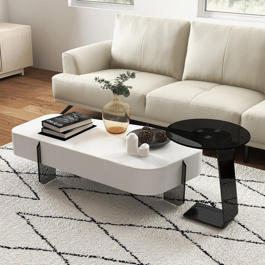 顾家家居整装 现代轻奢 茶几角几餐桌餐椅床头柜 PT2103 商品图0