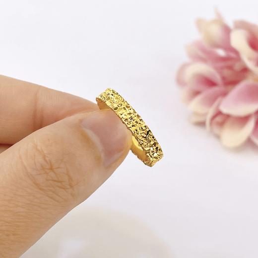 【限时克减150元】足金999.9 实心固口碎碎冰戒指碎碎冰圈戒满天繁星圈戒(AIJZ00070)（预售产品下单后不退款不退货不换货不补差价（预售产品下单后不退款不退货不换货不补差价 商品图2