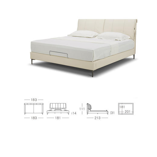 顾家家居整装 现代舒适 布艺软床 KZ.B5016(B)(C)(D) 埃菲尔 商品图9