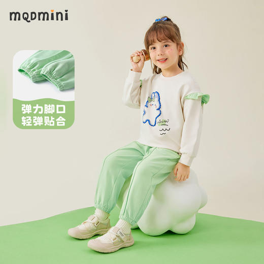 【两件套】【80-140】【MQDmini】女童套装清新休闲运动两件套（94.3%棉 5.7%氨纶） 商品图6