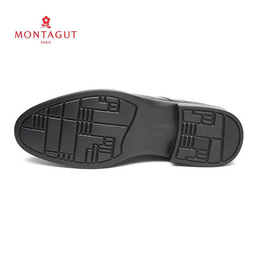 梦特娇正装皮鞋商务休闲套脚头层牛皮一脚蹬舒适皮鞋 商品图8