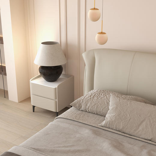 顾家家居整装 意式轻奢 皮艺软床 KZ.B1039 诺拉 商品图1