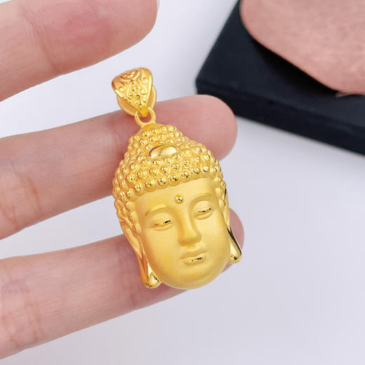 【定价黄金】足金 【精品】3D硬金空心佛头吊坠(AR3DDZ00009-3)（预售产品下单后不退款不退货不换货不补差价）（预售产品下单后不退款不退货不换货不补差价） 商品图3