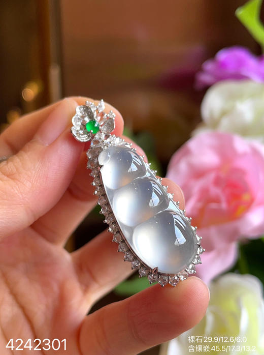 玻璃种福豆吊坠    69999【4242301】 商品图5