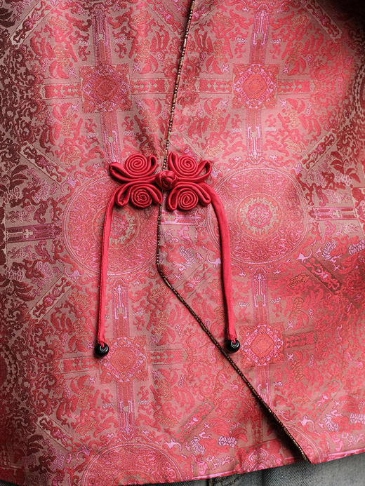 盛唐牡丹 |宋锦八达晕纹交叉外套 商品图10