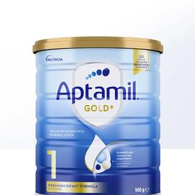 【中欧班列精选】HNMG 澳洲爱他美Karicare Aptamil奶粉 金装加强1段（0-6个月）900g    日期不断更新