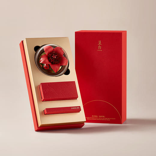 超吉木棉  瓷花香薰礼盒 是香器也是艺术品 一份属于东方人的浪漫礼物 柔和安宁的香 商品图3