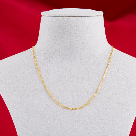 足金999.9 黄金十字链项链(XL00042-03)补差价）补差价）预售产品下单后不退款不退货不换货不补差价 商品图1