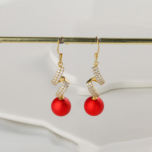 【宏艺珠宝】珠事顺利·银s925耳饰 商品图2