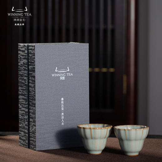 问鼎汝瓷花时非雾套组（小棱线壶  非雾杯） 商品图4