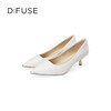 Dfuse迪芙斯2024春季新款OL尖头简约通勤细高跟单鞋女DF41111055 商品缩略图4