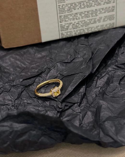 特！绝美招财金色小方糖戒指开口可调节 商品图10