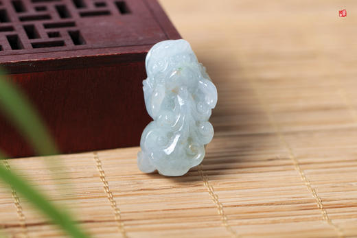 【财运亨通】天然翡翠貔貅吊坠   配精美挂绳 商品图4