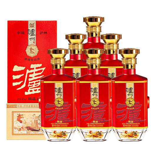 泸州老窖 精品42度浓香型白酒整箱礼盒装500ml 商品图0