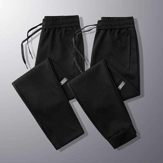 【新款DK】大依优型大码束脚直筒休闲裤松紧腰加肥加大宽松舒适运动裤男装裤子卫裤长裤 商品图2