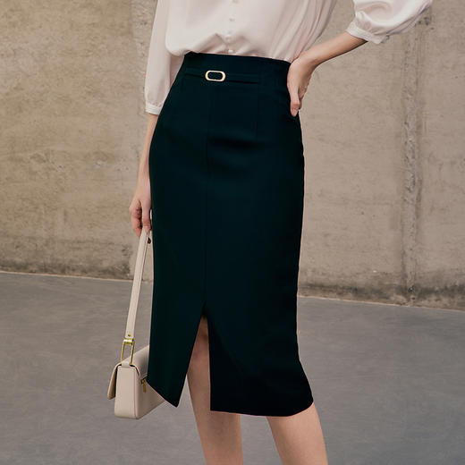 EITIE半裙春季新款开叉半身裙7306012 商品图5