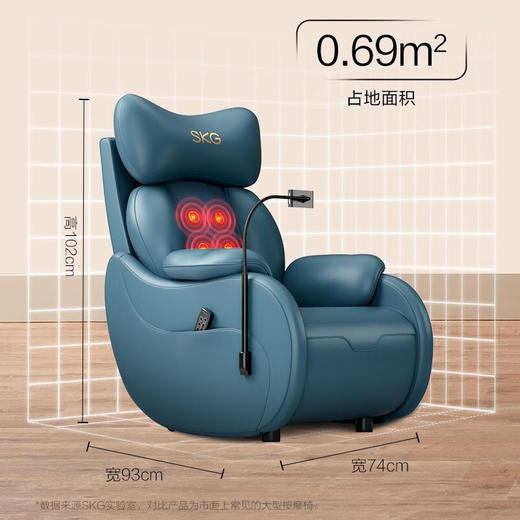 SKG按摩椅 H3 1代尊贵款 家用小型沙发热敷护脊多功能仿人手肩背腰按摩实用高端 商品图6