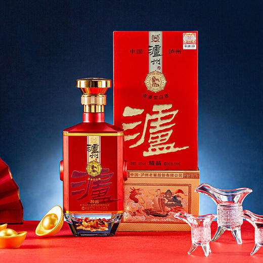 泸州老窖 精品42度浓香型白酒整箱礼盒装500ml 商品图4