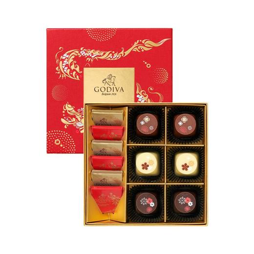 歌帝梵巧运非梵巧克力礼盒12颗装 100g/盒 商品图0