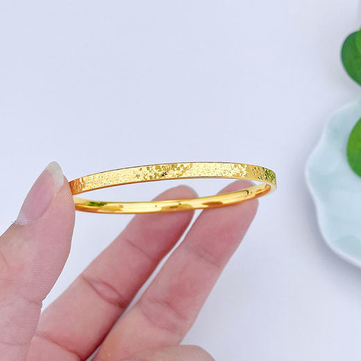 【限时克减150元】足金 #碎碎冰 #【精品】3D硬金空心CNC碎碎冰手镯固口满天繁星手镯（面宽约3.9-4.3mm）(AR3DSZ00006)（预售产品下单后不退款不退货不换货不补差价） 商品图2